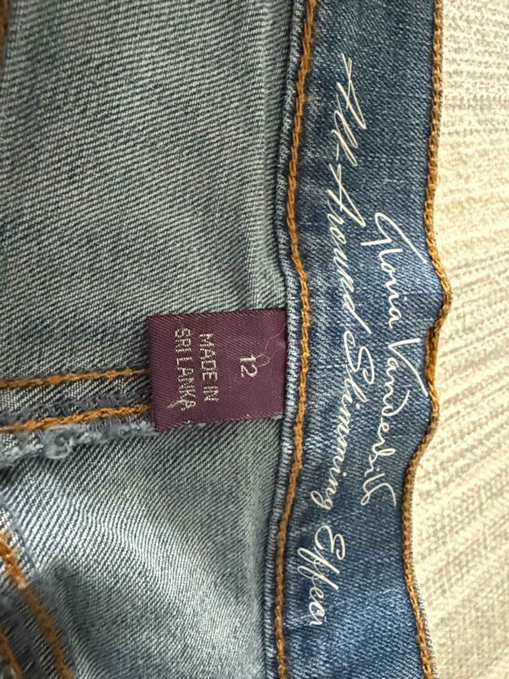 Gloria Vanderbilt Light Blue Denim Jean Shorts - Picture 2 of 5